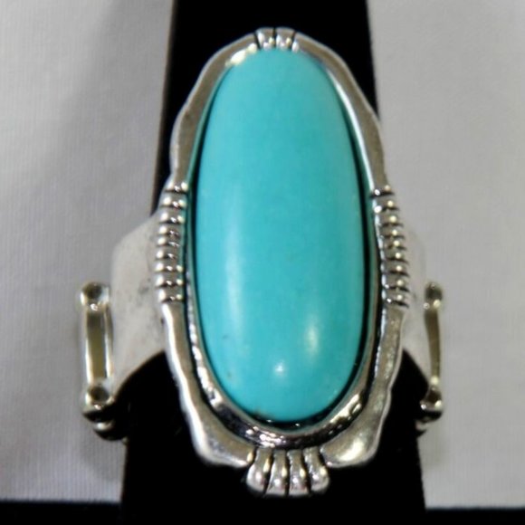 Paparazzi Desert Thirst Blue Ring - Picture 1 of 1